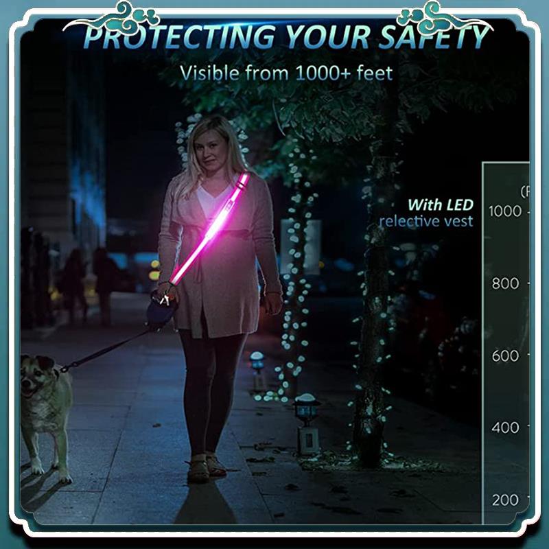 Running Gear At Night - Niezawodny pas odblaskowy LED, światło bezpieczeństwa
