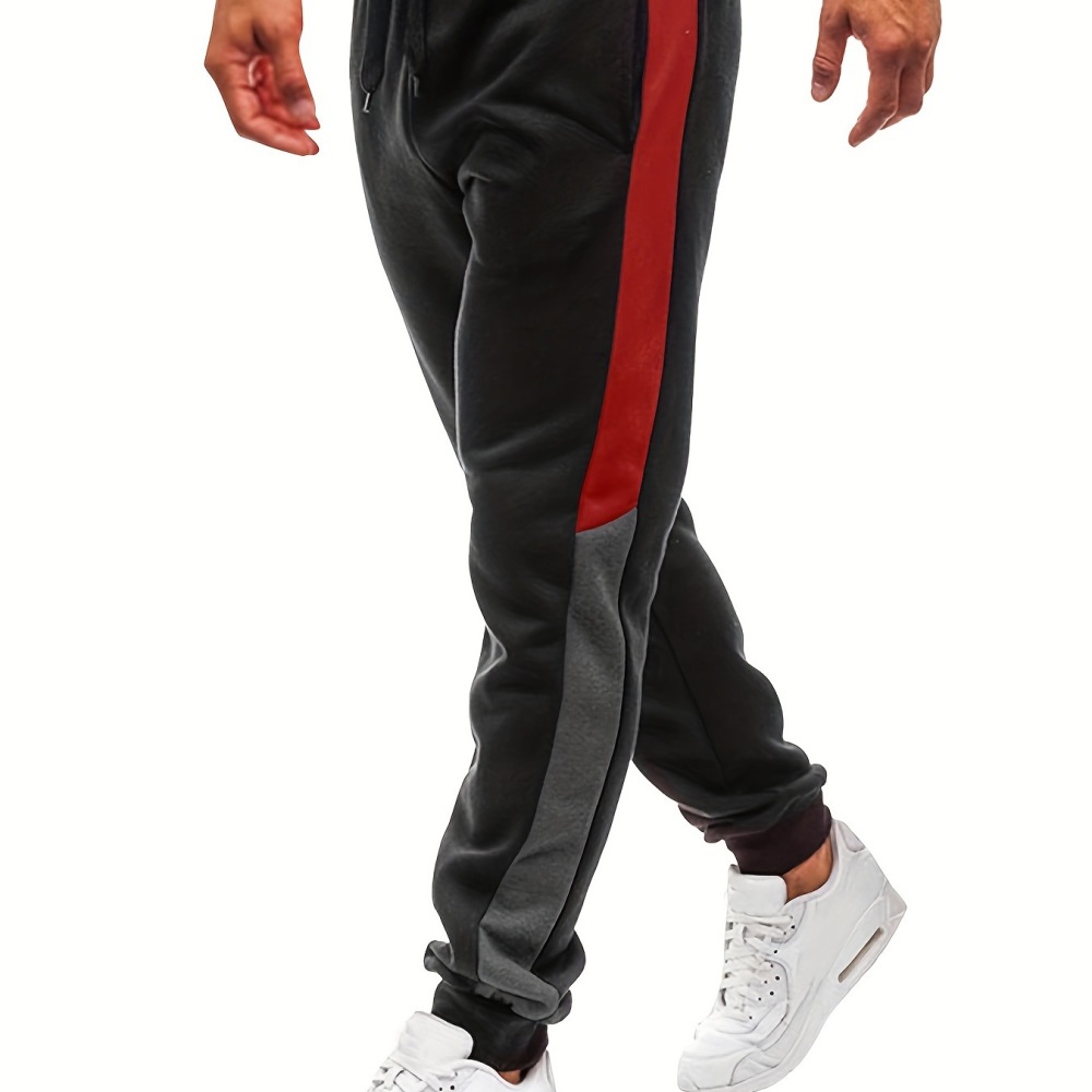 Running Gear Youth - Męskie sportowe spodnie casualowe, dopasowane, elastyczne,