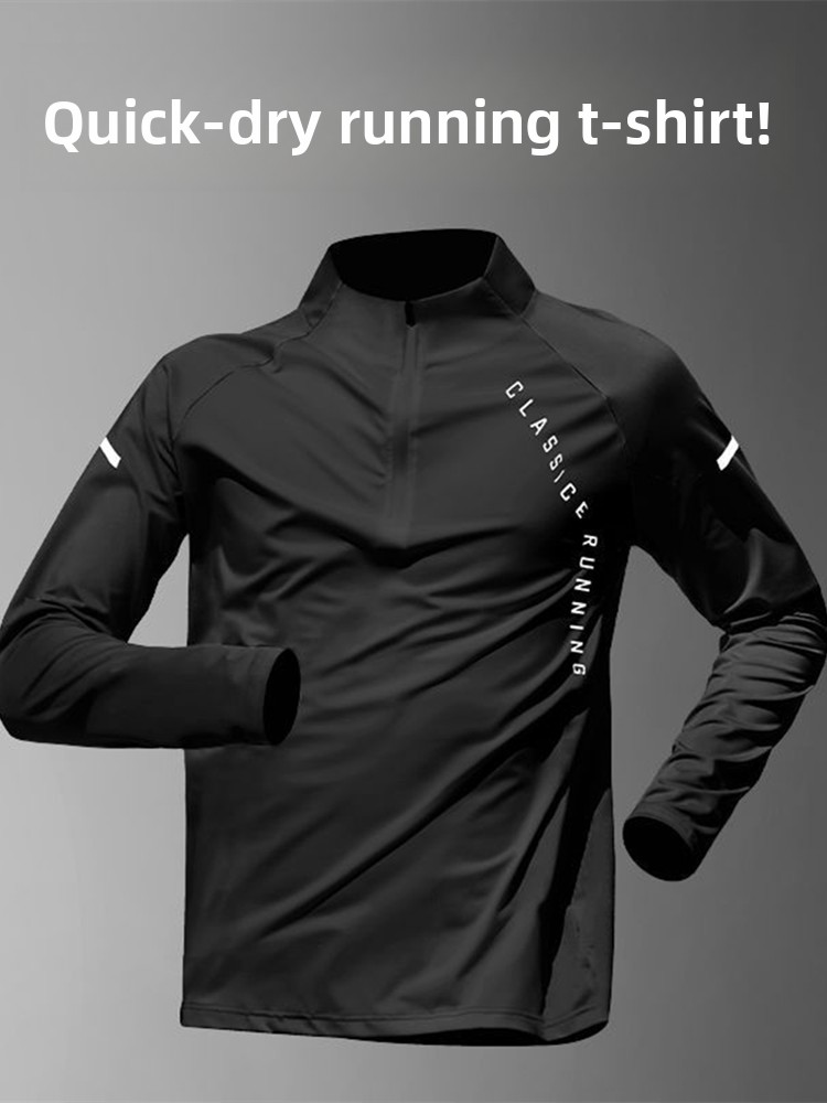 Running Gear Outdoor - Męska odzież treningowa szybkoschnąca koszulka z