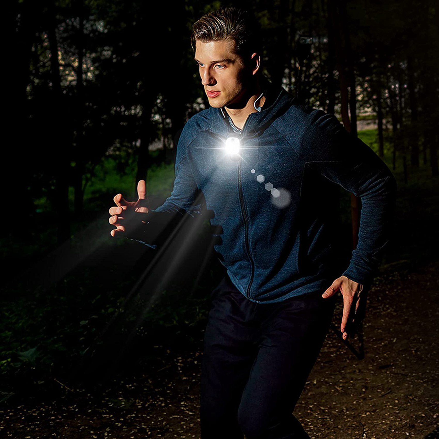 Running Gear On - ABUP-2X Zewnętrzne Lampki Biegowe Nocne Klipsowe
