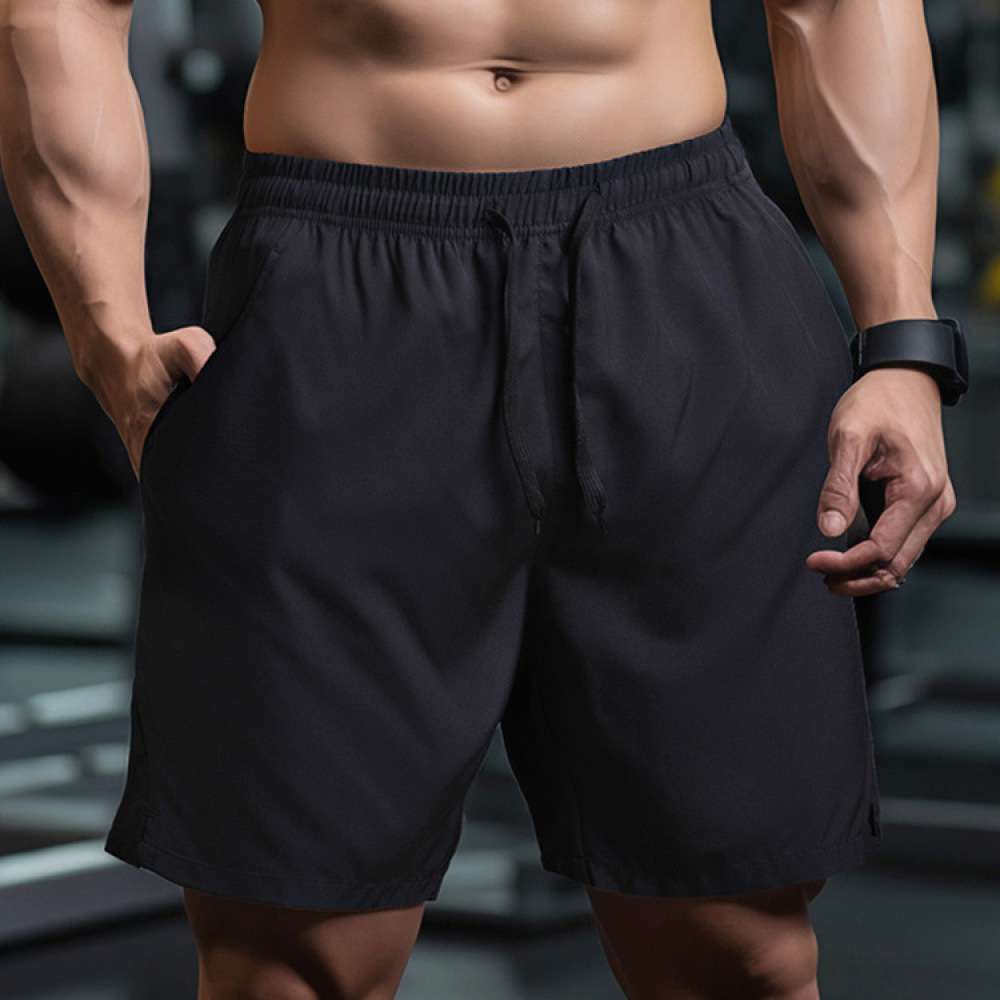 Running Gear Gym - Męskie szybkoschnące spodenki z siateczki, oddychające,
