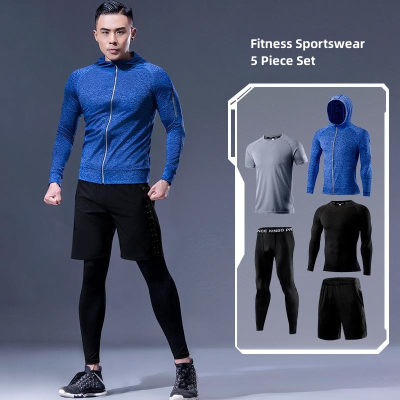 5-częściowy męski zestaw ubrań – Running Gear Gym recenzja i cena