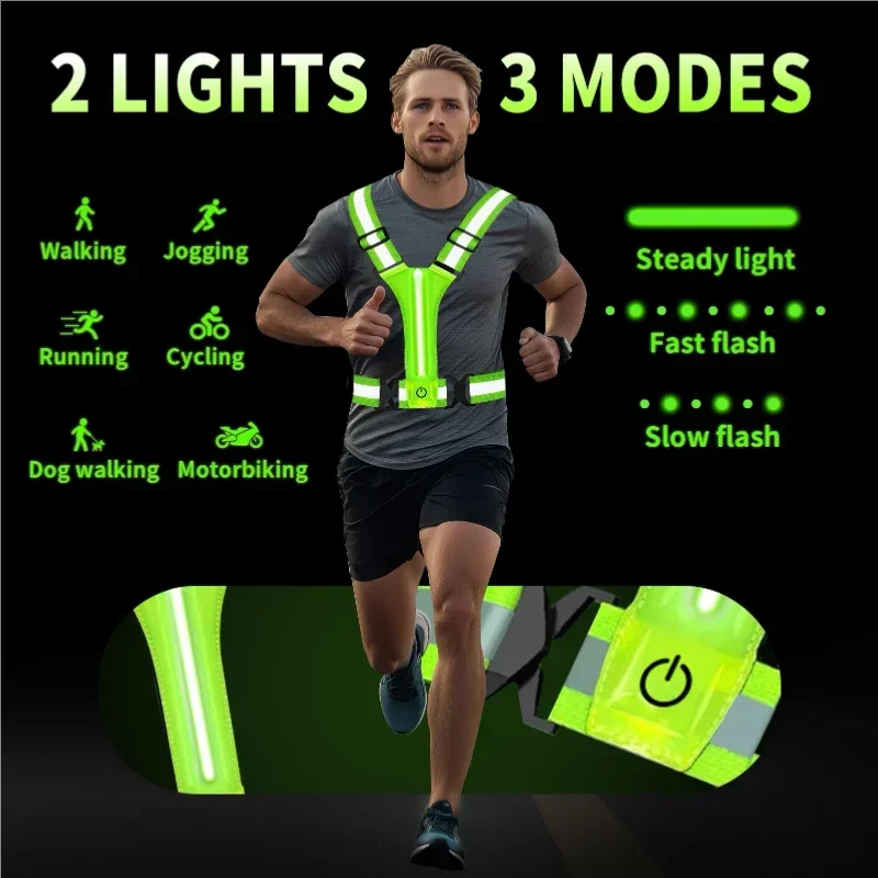 Kamizelka odblaskowa LED do bi – Reflective Running Gear Vest recenzja i cena