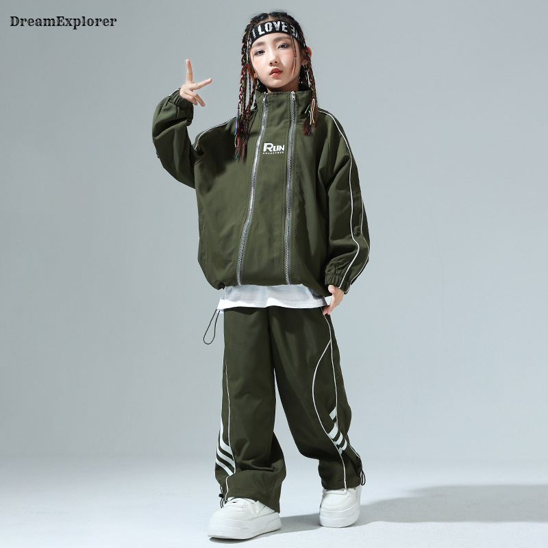 Chłopcy Hip Hop Zipper luźny p – Running Gear Kids recenzja i cena