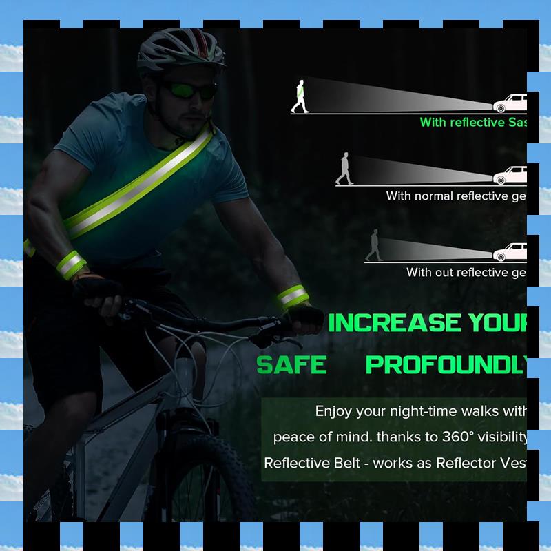 ABME 2X Odblaskowa szarfa do c – Running Gear At Night recenzja i cena